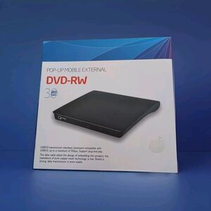Gotega Pop-up Mobile External DVD Drive - Black USB 3.0 Open Box